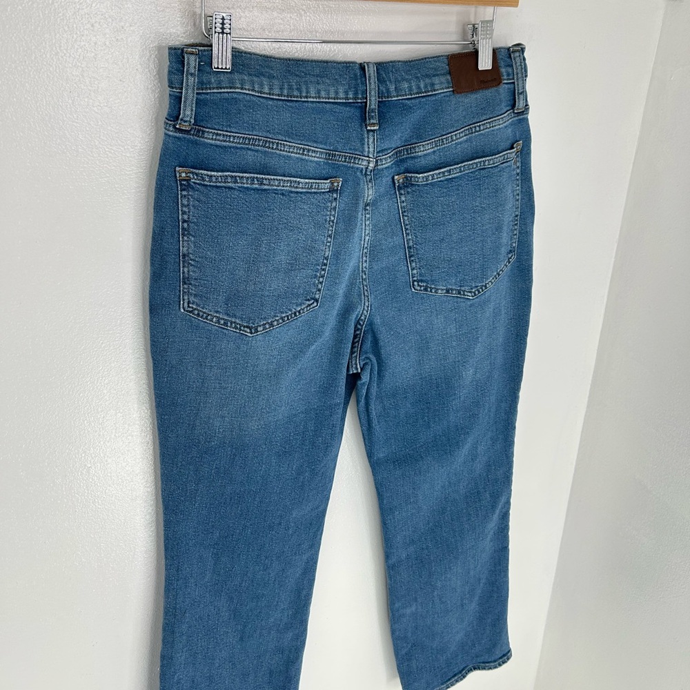 Madewell Slim Demi Boot Cut Jeans Size 30 Light Wash Denim Office Summer 30x25‎ - Picture 9 of 13
